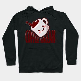 Coffee cup cartoon character Hoodie